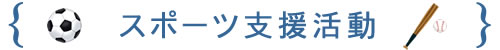 スポーツ支援活動